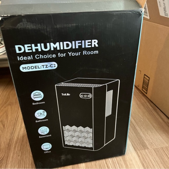 ToLife TZ-C2 Dehumidifiers (950 sq.ft) , 95oz.Tank, 7 Colors LED Light, NIB - Picture 4 of 16
